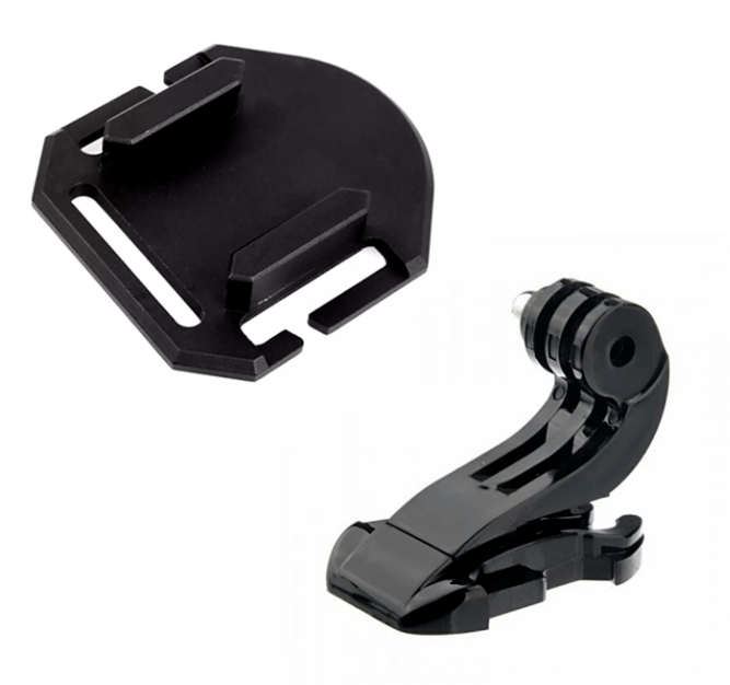 Крепление из алюминия на стропы Molle и быстросъемный адаптер для экшн-камер GoPro/DJI Action на бронежилет (10451)