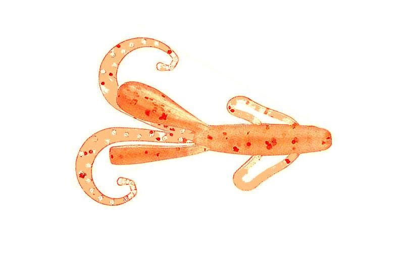 Силиконовый рак Reins Tiny Hog№413 для микроджига съедобный 2" 10 шт. Orange (6320)