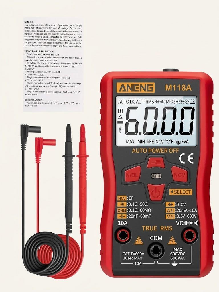 Мультиметр ANENG M118A Auto 6000 counts с фонариком (2518197874) Мультиметр ANENG M118A Auto 6000 counts с фонариком (2518197874)