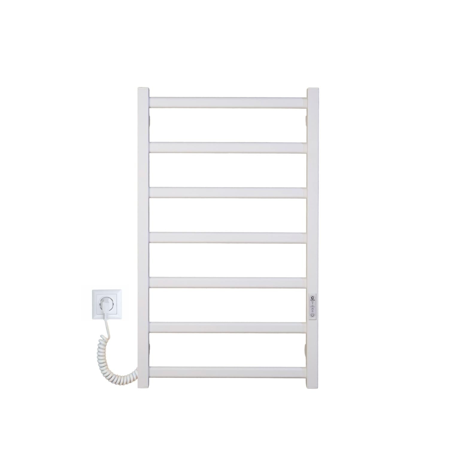 Полотенцесушитель электрический Carino LUNA с контроллером 790х490 см Белый матовый (00000011670)