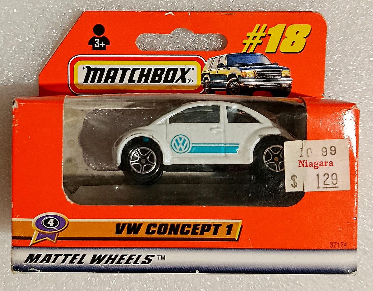 Игрушечная машинка Matchbox VW Concept 1 New Beetle 1999 Top Class №18 (37174)