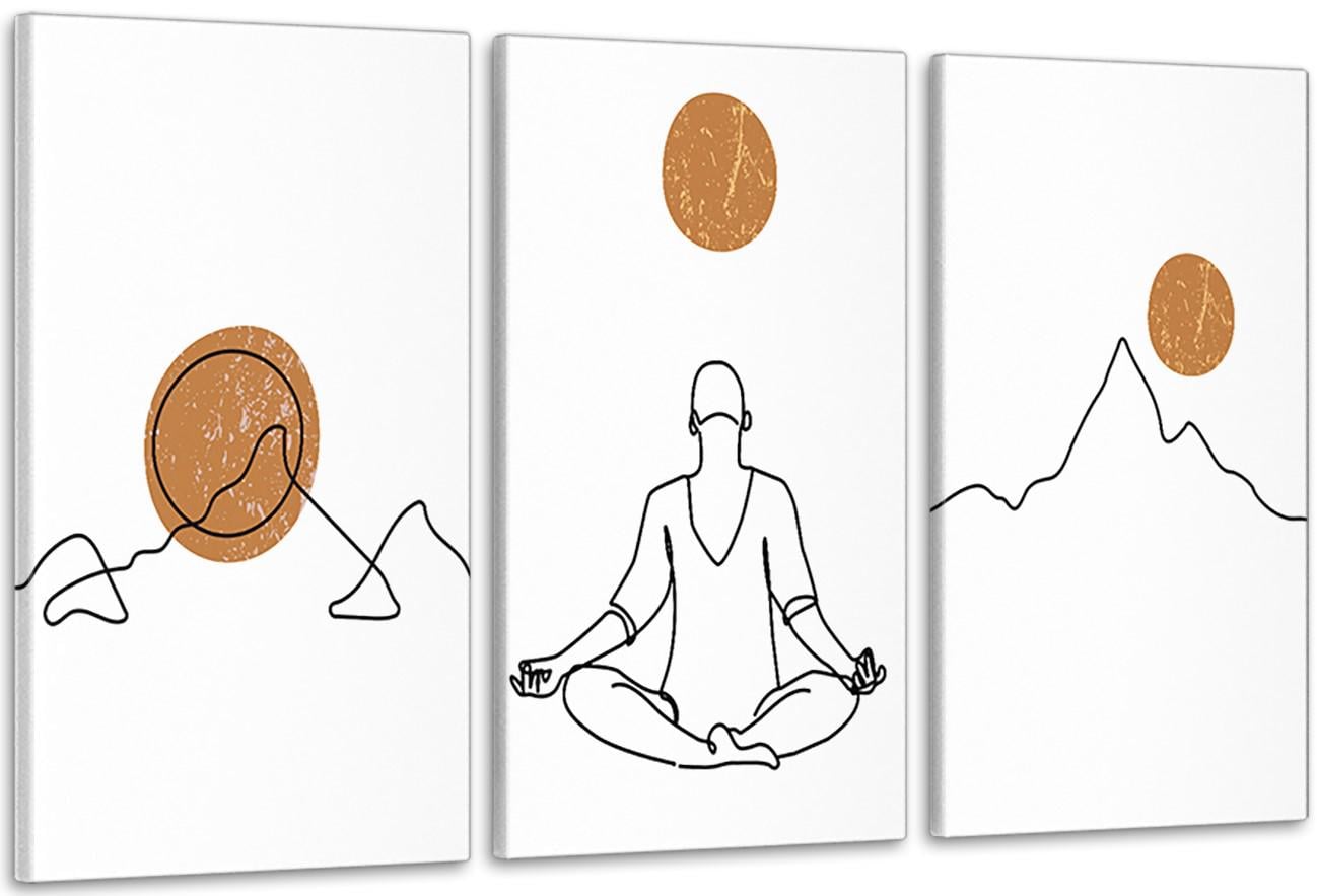 Картина модульная в гостиную/спальню Человек 53х100 см (ART-179_3A)