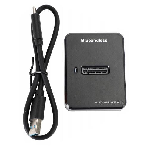 Док-станція для SSD M.2 Blueendless SD03A NVMe і NGFF SATA USB3.1 Black (957105) - фото 5