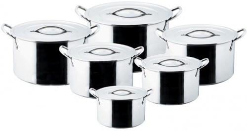 Набор кастрюль с крышками Empire Селло EM-0060 6 шт. Серый (28300302)