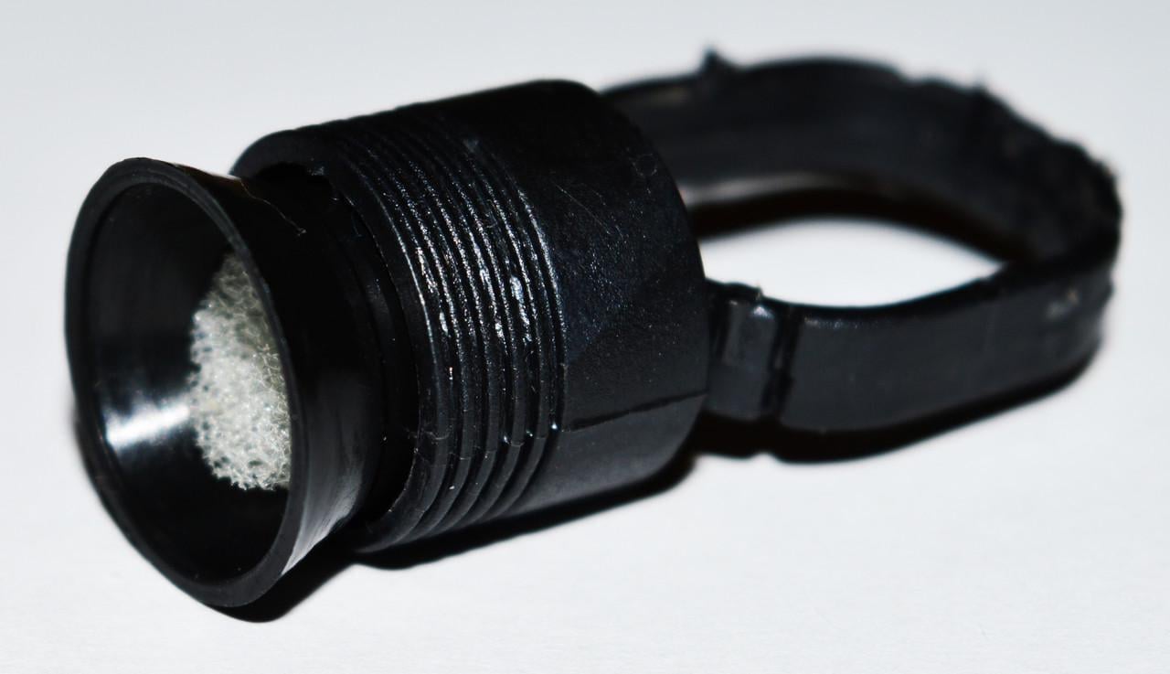 Колпачок-кольцо на палец для тату краски с поролоном Черный Колпачок-кольцо на палец для тату краски с поролоном Черный