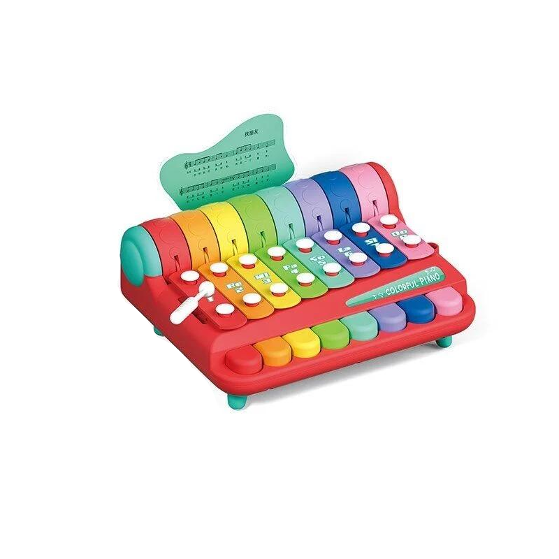 Детский ксилофон YL 1022-38/24 8 металлических пластин/3 листа с нотами (25606940)