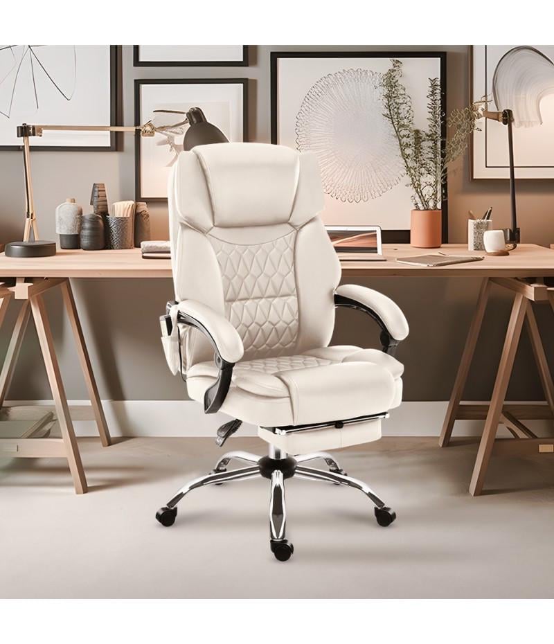 Офисное кресло с массажем Mark Adler Boss 6.0 Beige (2667165301) - фото 2 Офисное кресло с массажем Mark Adler Boss 6.0 Beige (2667165301) - фото 2