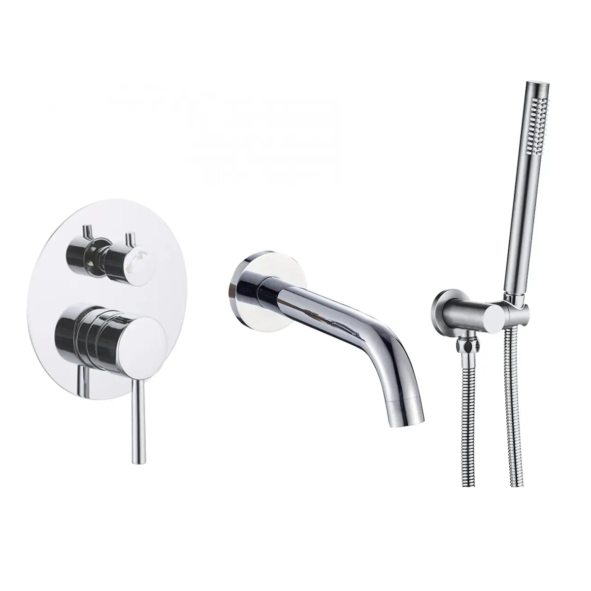 Смеситель для ванны VBI Milano скрытого монтажа Хром (VBI-050107CH)