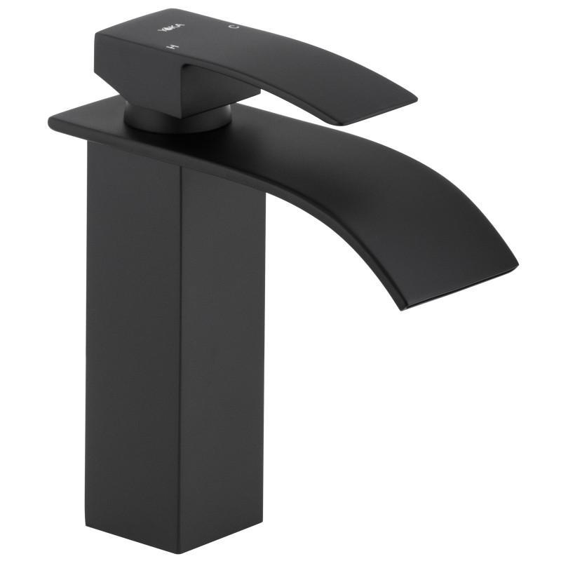 Смеситель для умывальника Yoka BU.NIAGARA 24-BLK однорычажный Черный (158852)