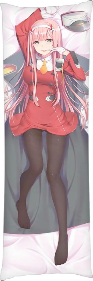 Подушка дакимакура Darling in The Franxx 60х180 см (14094504)