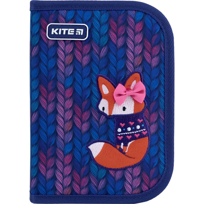Пенал без наполнения Kite Fox 1 отделение 1 отворот (K22-621-9)