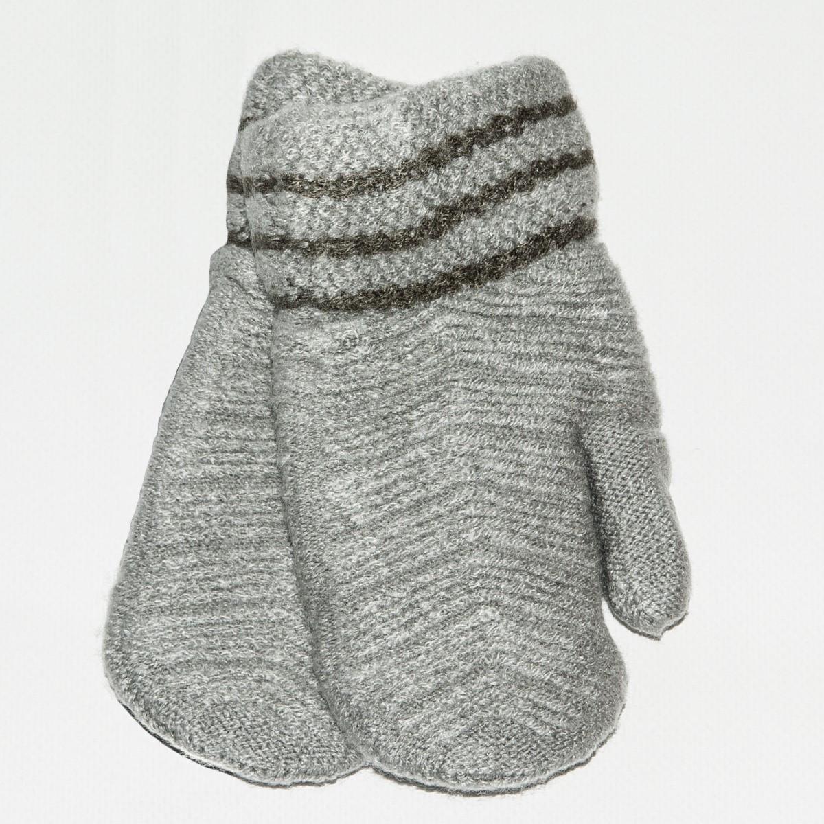 Варежки детские на меху 5-8 лет 18-7-37 Серый (DR010211)