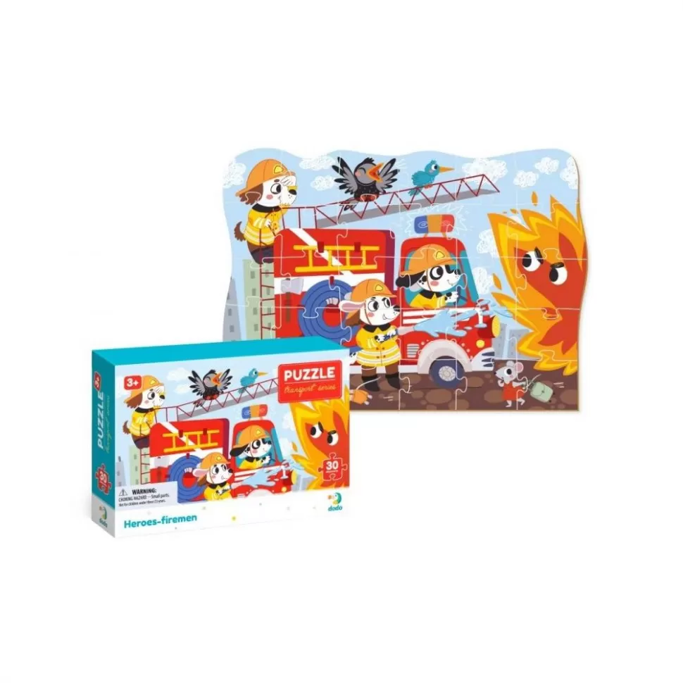 Пазл дитячий DoDo Герої-пожежники 300372 2/3/430 ел. (RLT16781)