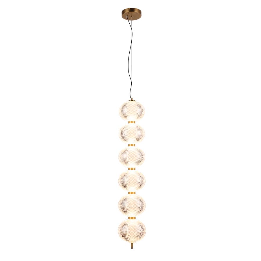 Подвесной светильник светодиодный Levistella 79112098-6led CL Бронзовый (119678)