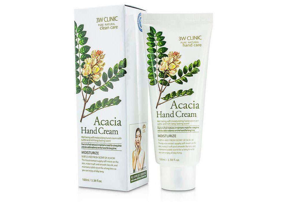 Крем для рук увлажняющий 3W Clinic Moisturizing Acacia Hand Cream Акация 100 мл (1495617176)