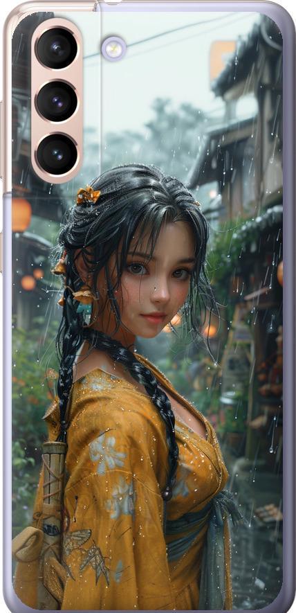 Чехол на Samsung Galaxy S21 Anime-girl (6133t-2114-42517)