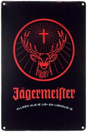 Вывеска для декора Jagermeister металлическая 20х30 см (12404731) Вывеска для декора Jagermeister металлическая 20х30 см (12404731)