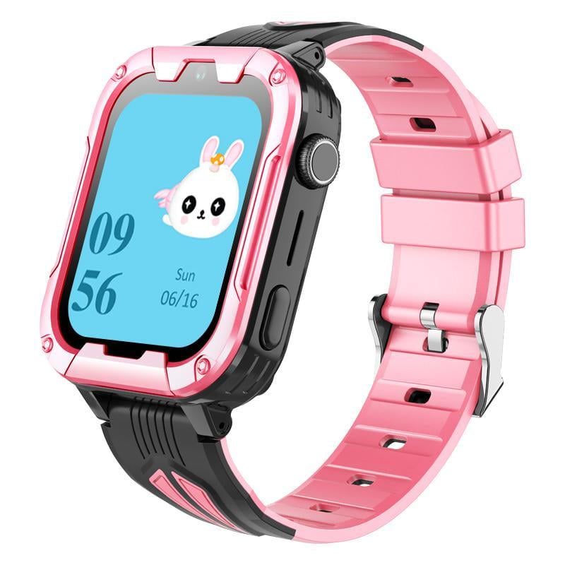 Смарт-часы детские с видеозвонком Wonlex KT32 WI-FI GPS SIM-карта Pink (18345)