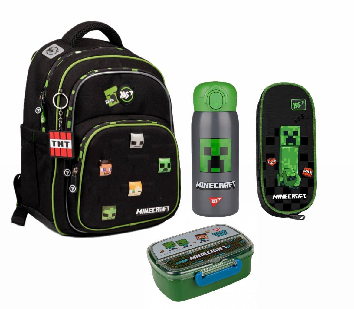 Набір шкільний YES Minecraft рюкзак/пенал/термос/ланч-бокс (559753XXL1)