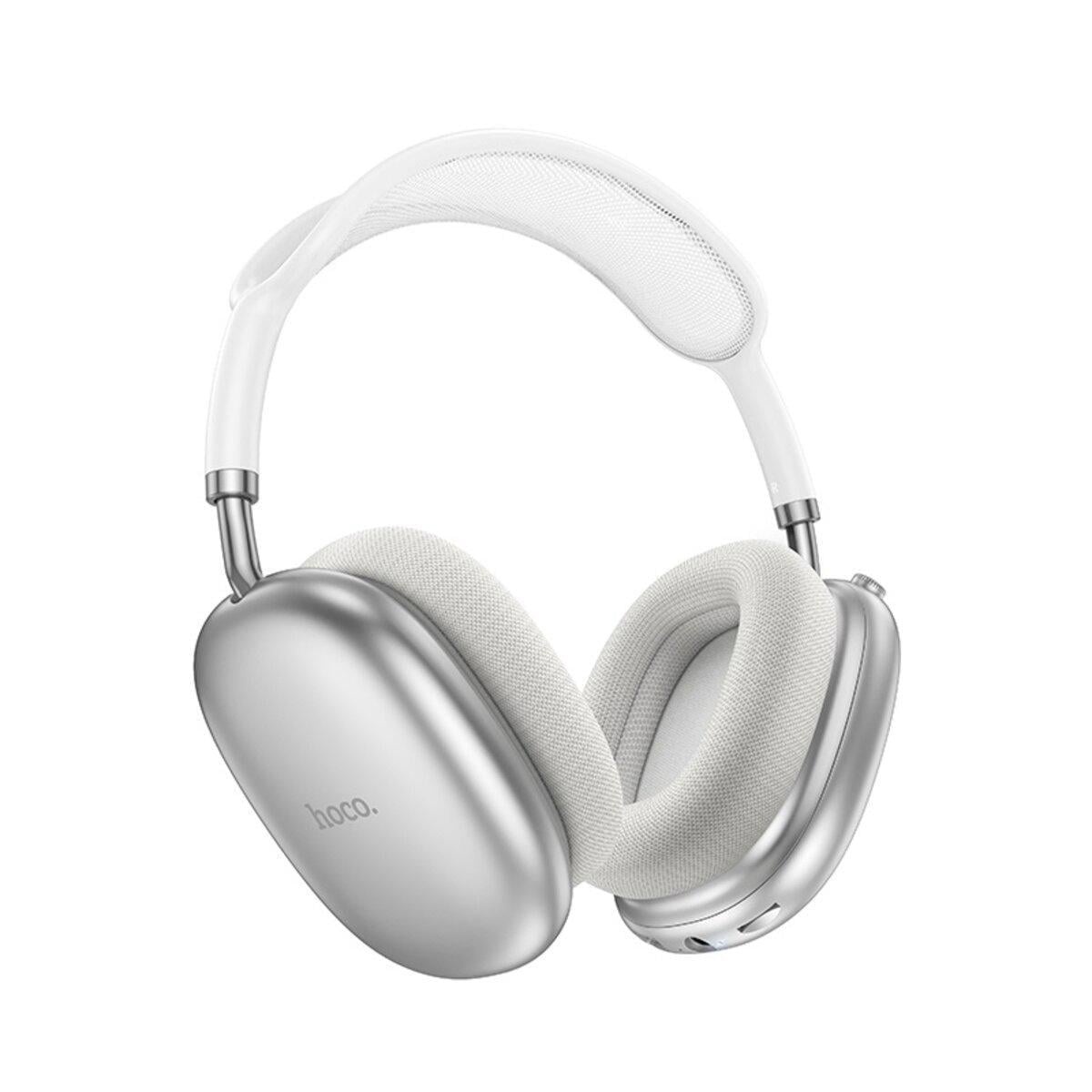 Наушники беспроводные Hoco W55 Pleasing BT BT5.4 800 mAh Silver (6942007632676)