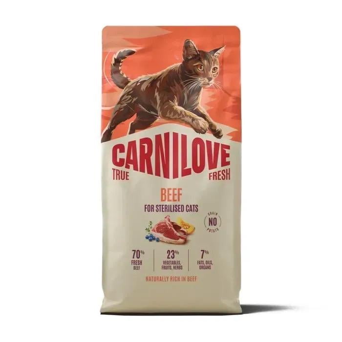 Корм сухий Carnilove True Fresh Beef Sterilised для стерилізованих кішок яловичина 6 кг (173753)