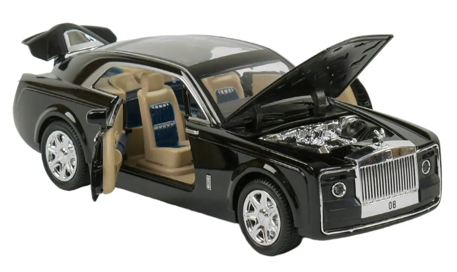 Модель игрушечного автомобиля металлическая Rolls-Royce 1:24 большая 21 см
