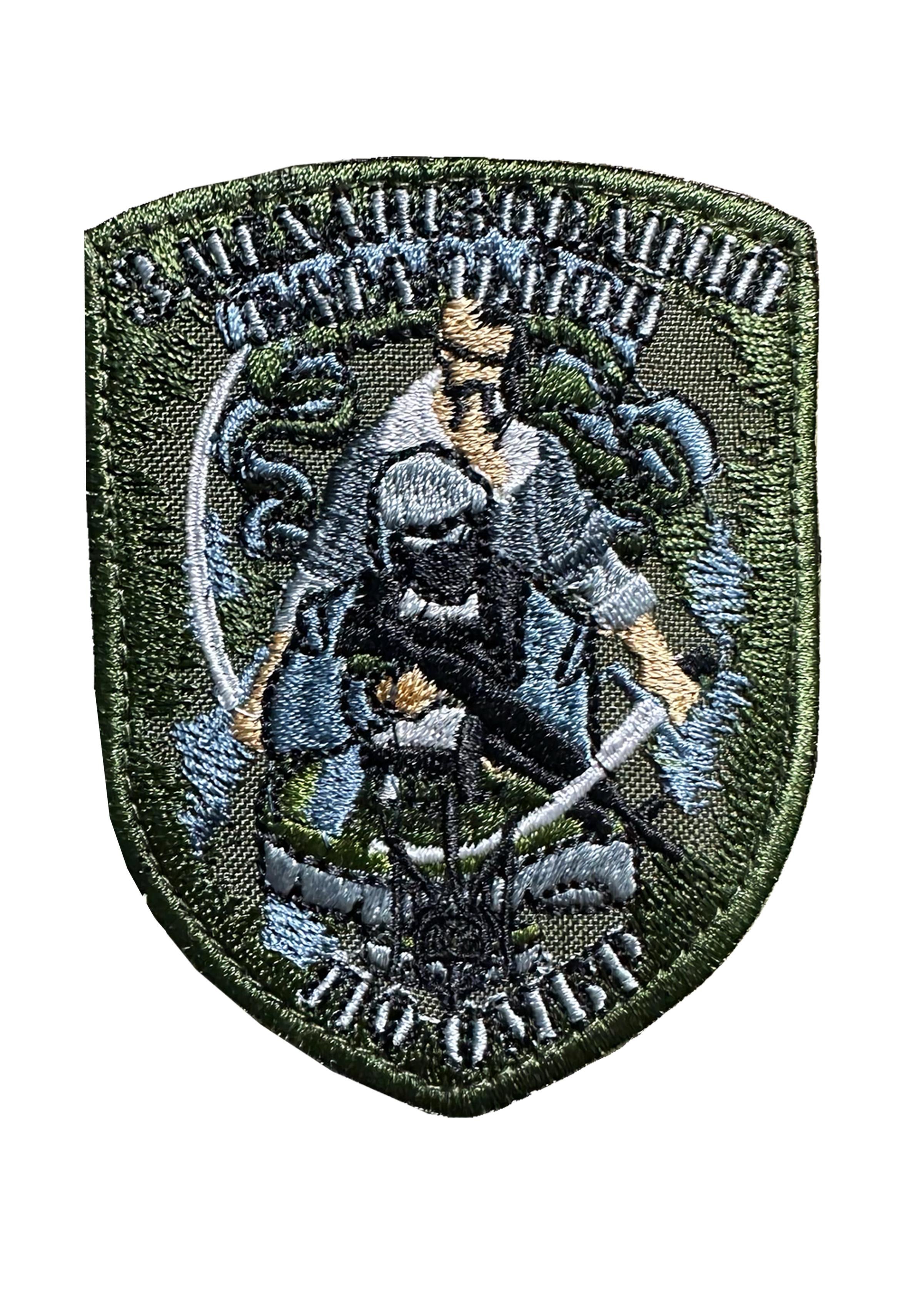 Шеврон вышитый "3-й Механізований батальйон 110 ОМБР" полевой на липучке (3_110_OMBR)