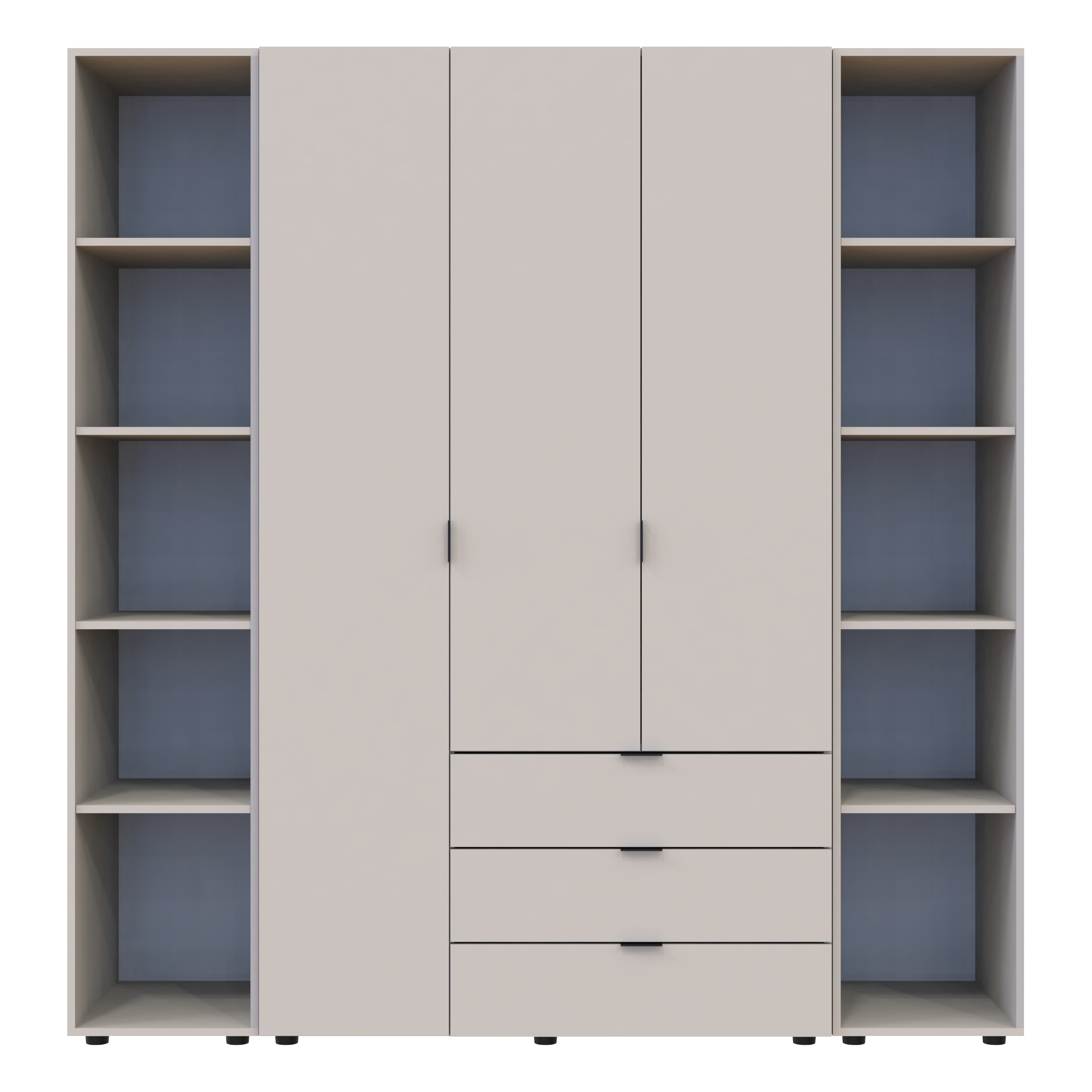 Комплект шкафов для одежды Doros Гелар 192,6х49,5х203,4 см 3 шт. Кашемир (DRS-011246)