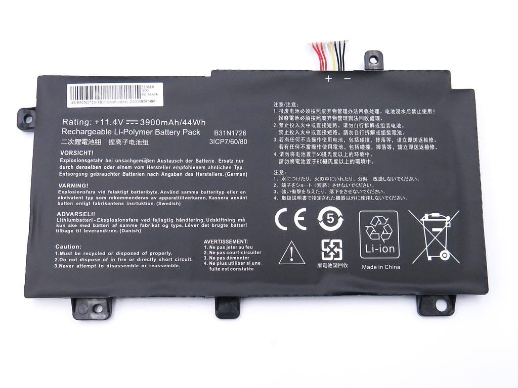 Акумулятор для ноутбука Asus B31N1726 (67434-4) - фото 2 Акумулятор для ноутбука Asus B31N1726 (67434-4) - фото 2