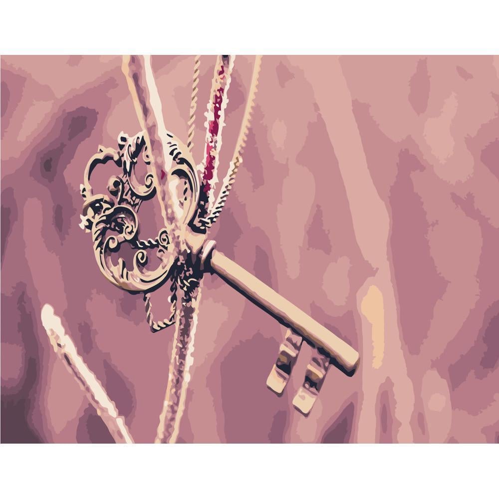 Картина за номерами Strateg Преміум Золотий ключик 40х50 см (DY034) Картина за номерами Strateg Преміум Золотий ключик 40х50 см (DY034)