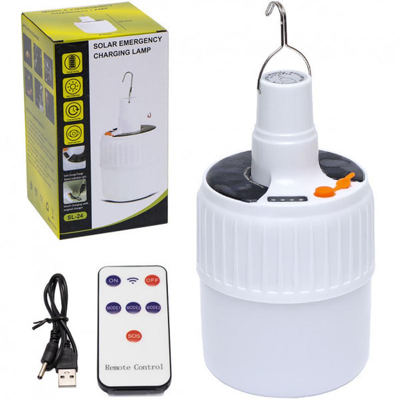 Подвесной фонарь кемпинговый на солнечной батарее J-24/SL-24