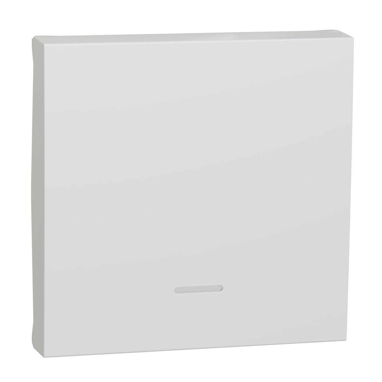 Клавиша для выключателя Unica New Schneider Electric 2 модуля 45х45х9 мм ABS-UV Белый (NU920018N)