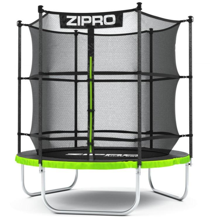 Батут с внутренней сеткой Zipro Jump Pro 6 футов 183 см Черно-зеленый (5902659843166)