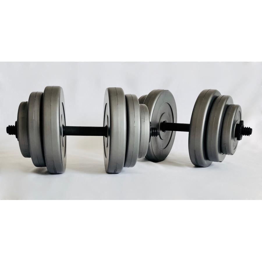 Гантелі 2х18 кг Grey (2230353812) - фото 1 Гантелі 2х18 кг Grey (2230353812) - фото 1