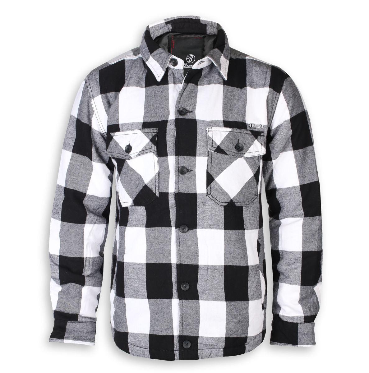 Куртка Brandit Lumber Jacket L White/Black (9478/46L) - фото 5