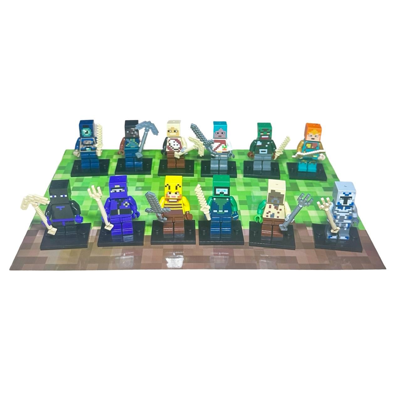 Игровые фигурки Minecraft 12 шт. с оружием (2614) Игровые фигурки Minecraft 12 шт. с оружием (2614)