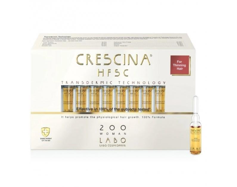 Средство для роста и против выпадения волос HFSC Transdermic Complete Treatment 200 Crescina для женщин 20 ампул (2618996865)