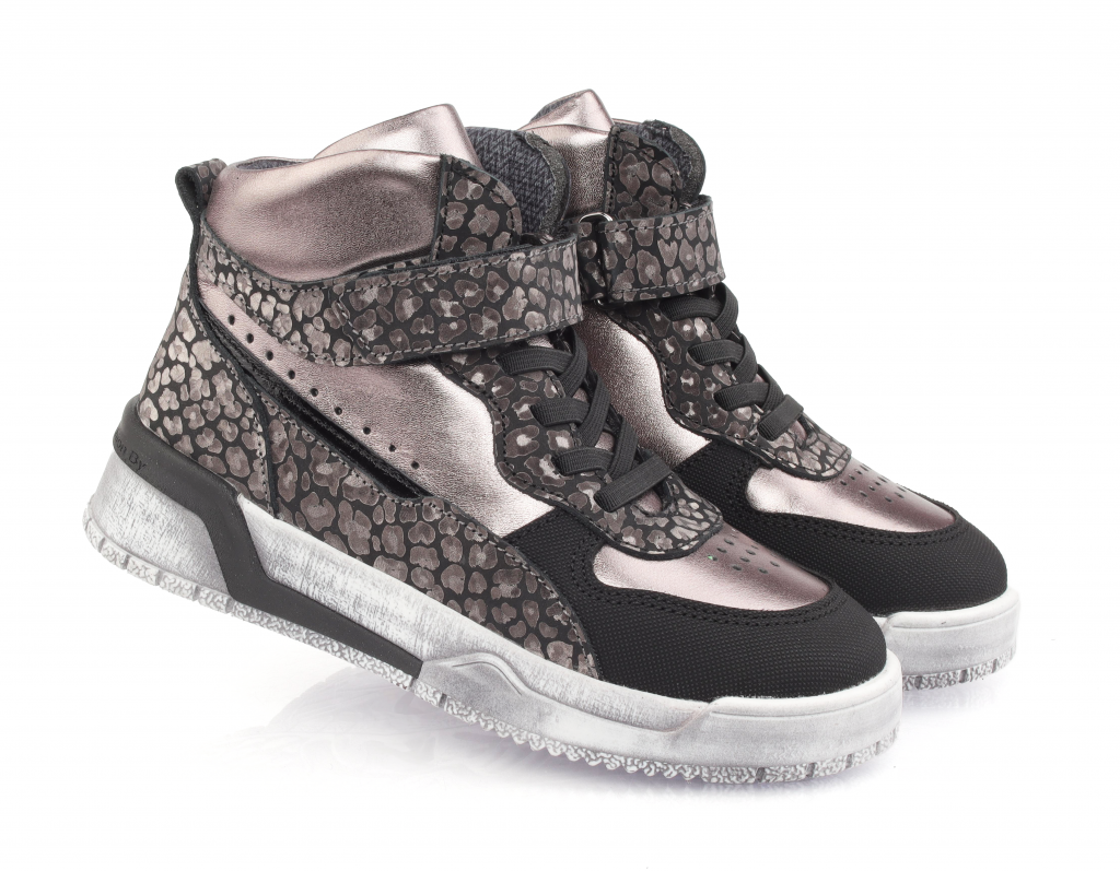 Черевики осінні Topitop для дівчаток 3505 р. 32 Темно-сріблястий