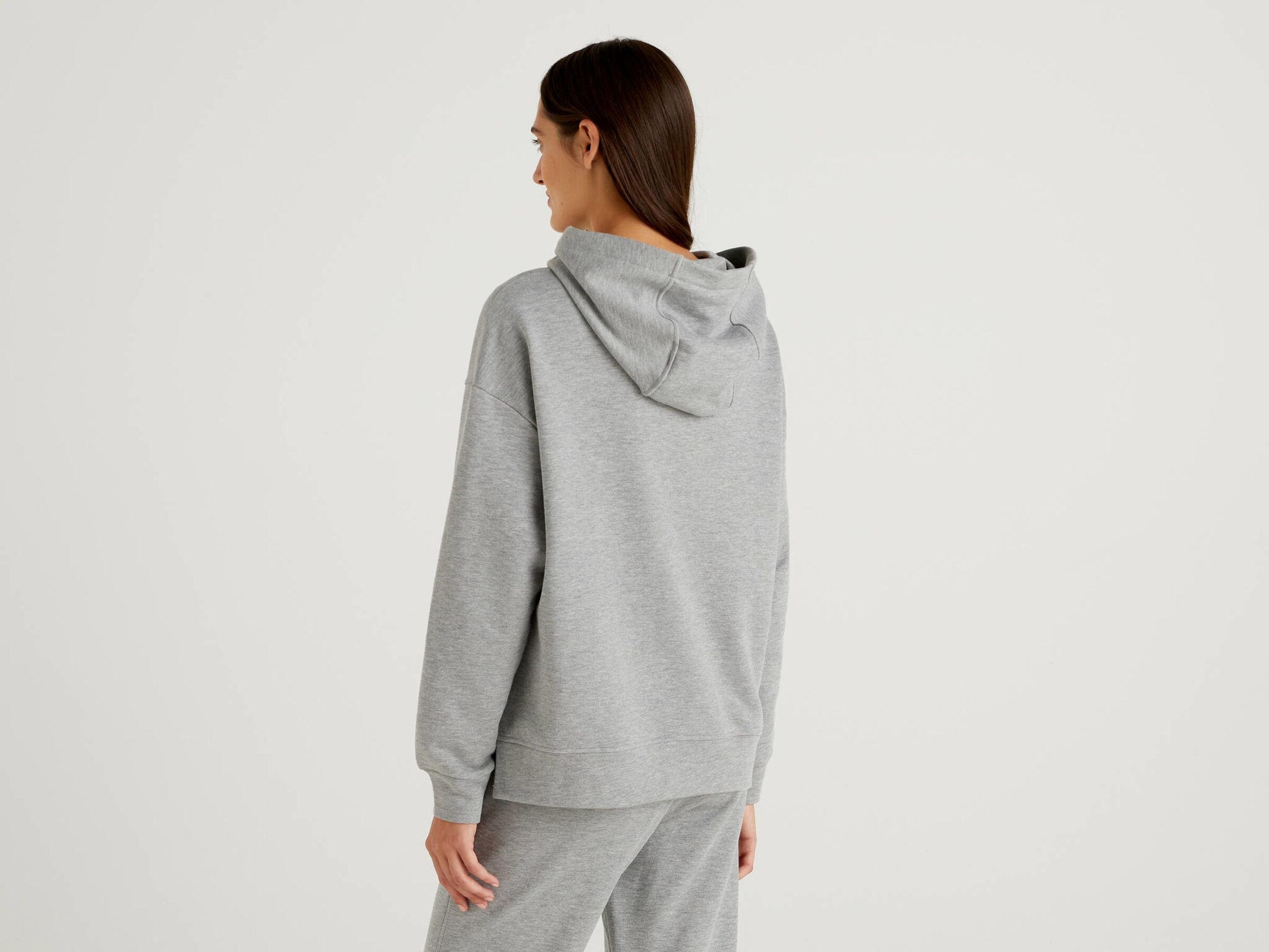 Світшот жіночий Benetton 3qmhe2283 S Сірий - фото 2 Світшот жіночий Benetton 3qmhe2283 S Сірий - фото 2