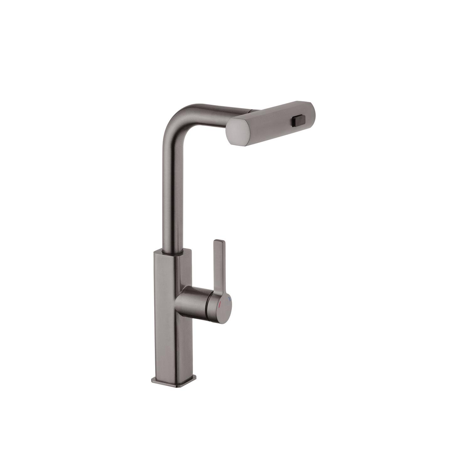 Смеситель для кухни Kroner KRP Edelstahl Klassisch PVD03918 с выдвижным изливом (CV032499)