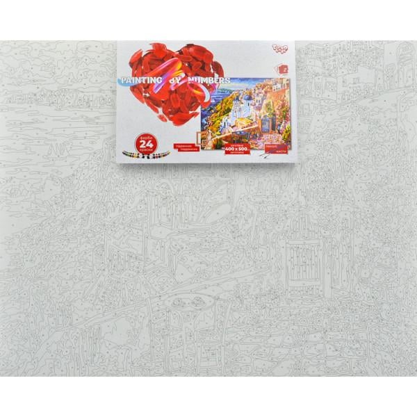 Картина по номерам Danko Toys Город на вершине 40x50 см Разноцветный (PM-194-K-566)