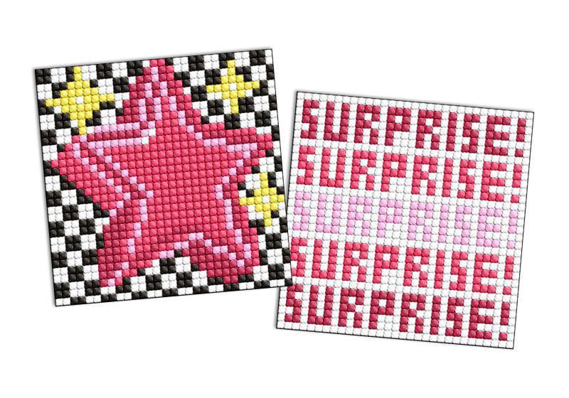 Алмазна мозаїка на стікері Ideyka Сюрприз та зірка з 2 сюжетів 9х9 см (Id-AMS1199)