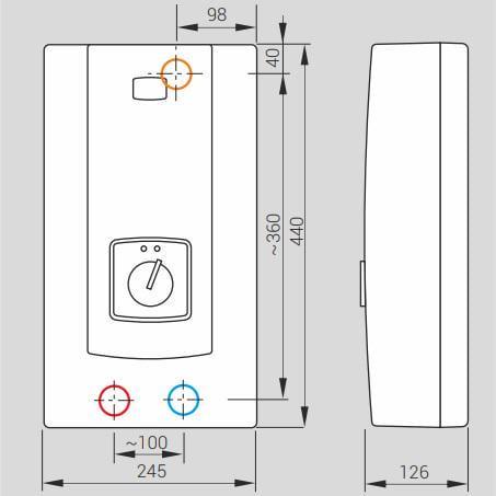 Нагрівач води проточний електричний Kospel PPH2-21 380В (23355256) - фото 2