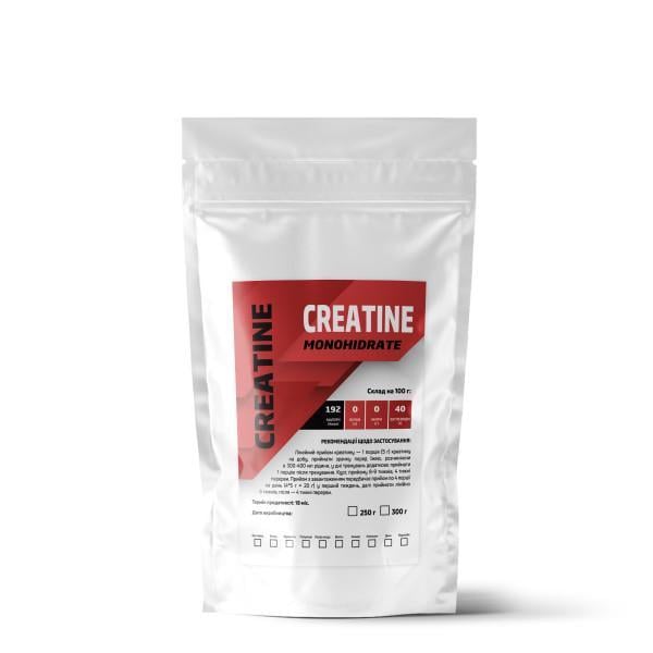 Креатин моногидрат порошковый Creatine Monohidrate 99,7% на 60 порций 300 г Без вкуса (124-125-cre-bs300)