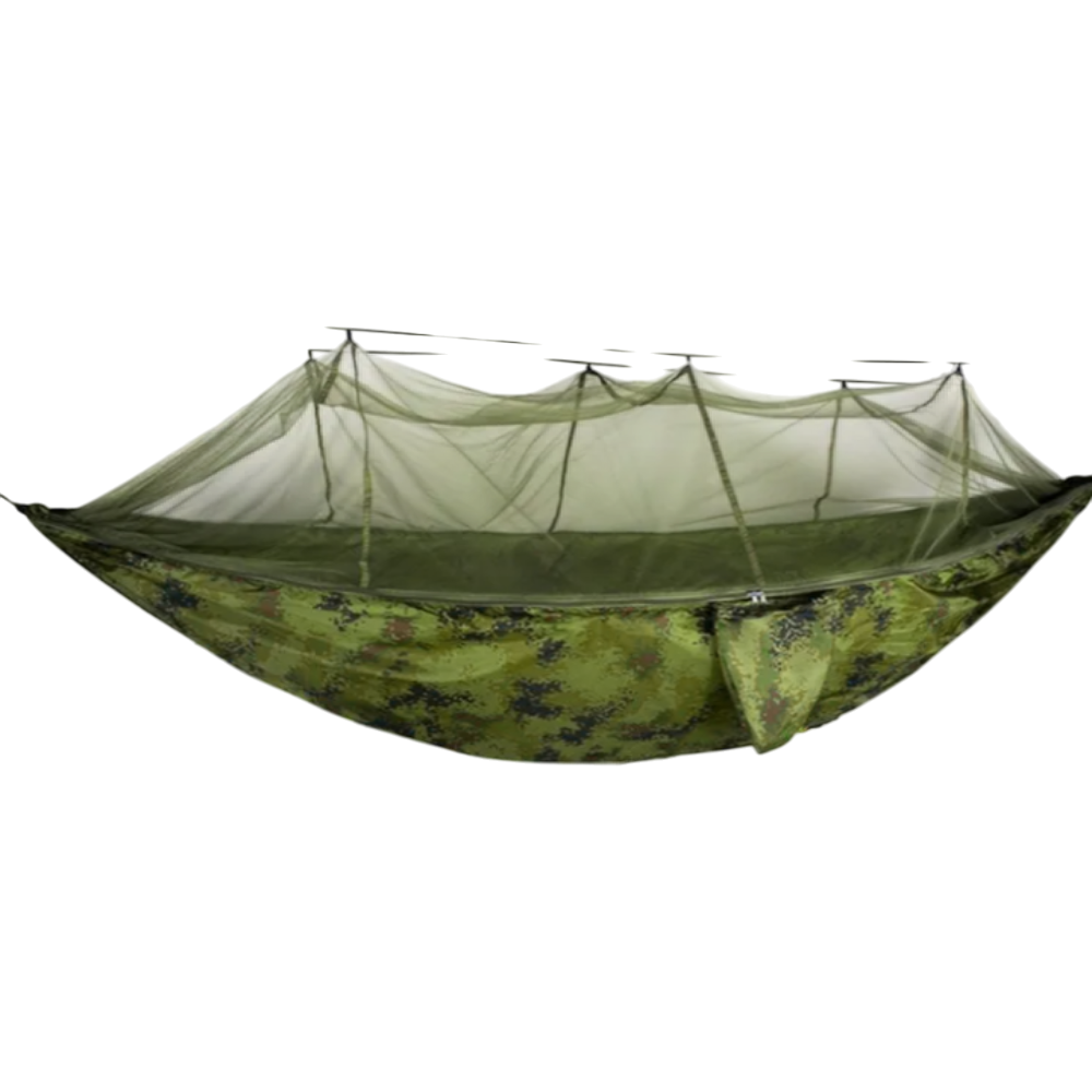 Гамак туристический с москитной сеткой и карманом 260х140 см Зеленый (GMSK-01) - фото 9
