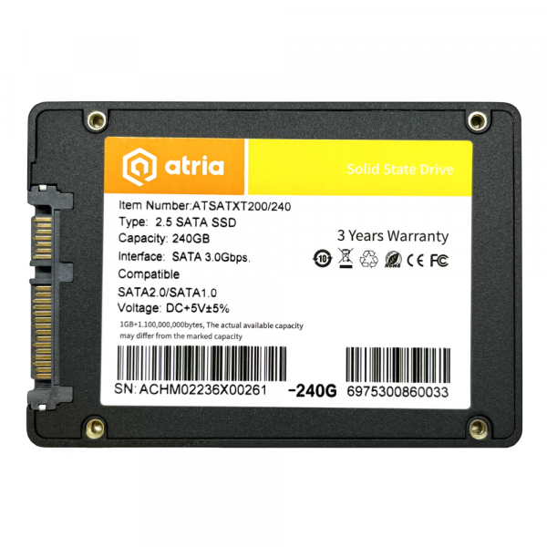 Накопитель SSD ATRIAxT200 240GB (ATSATXT200/240) Накопитель SSD ATRIAxT200 240GB (ATSATXT200/240)