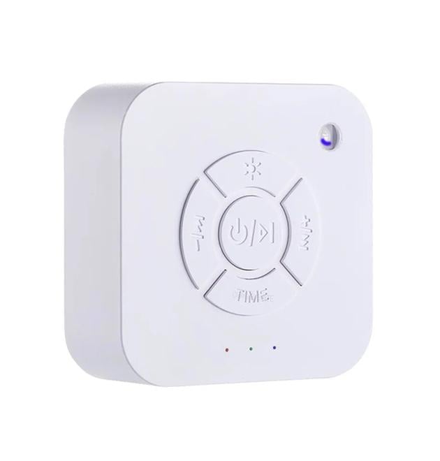 Нічник генератор білого шуму та 9 звуків для сну дитини Таймер портативний з Type-C зарядкою Білий