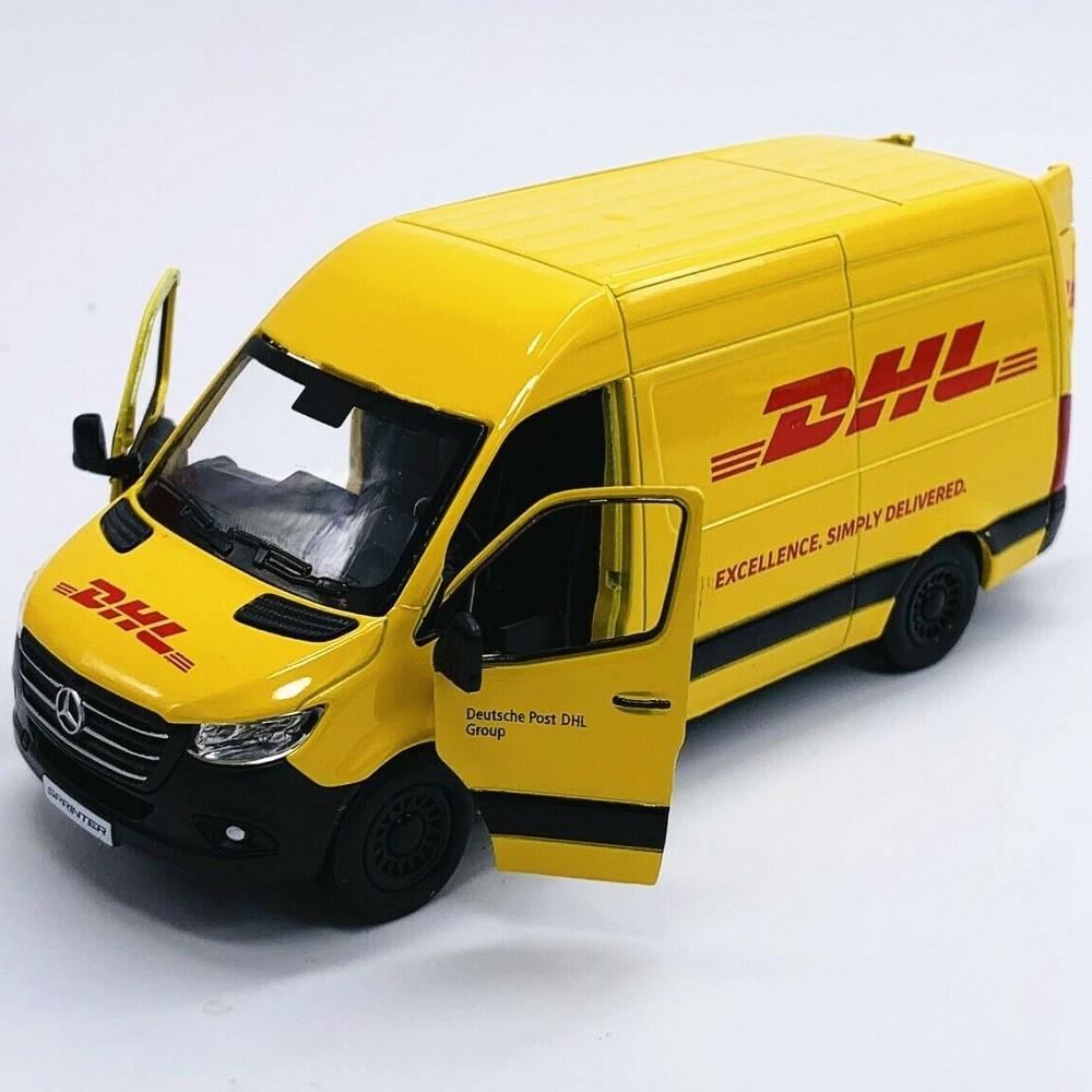 Іграшкова машинка металева Mercedes-Benz Sprinter DHL Edition Жовтий (28443357) - фото 2 Іграшкова машинка металева Mercedes-Benz Sprinter DHL Edition Жовтий (28443357) - фото 2