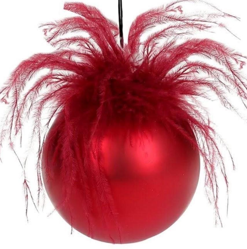 Набор шариков стеклянных 10 см 4 шт. (12642)