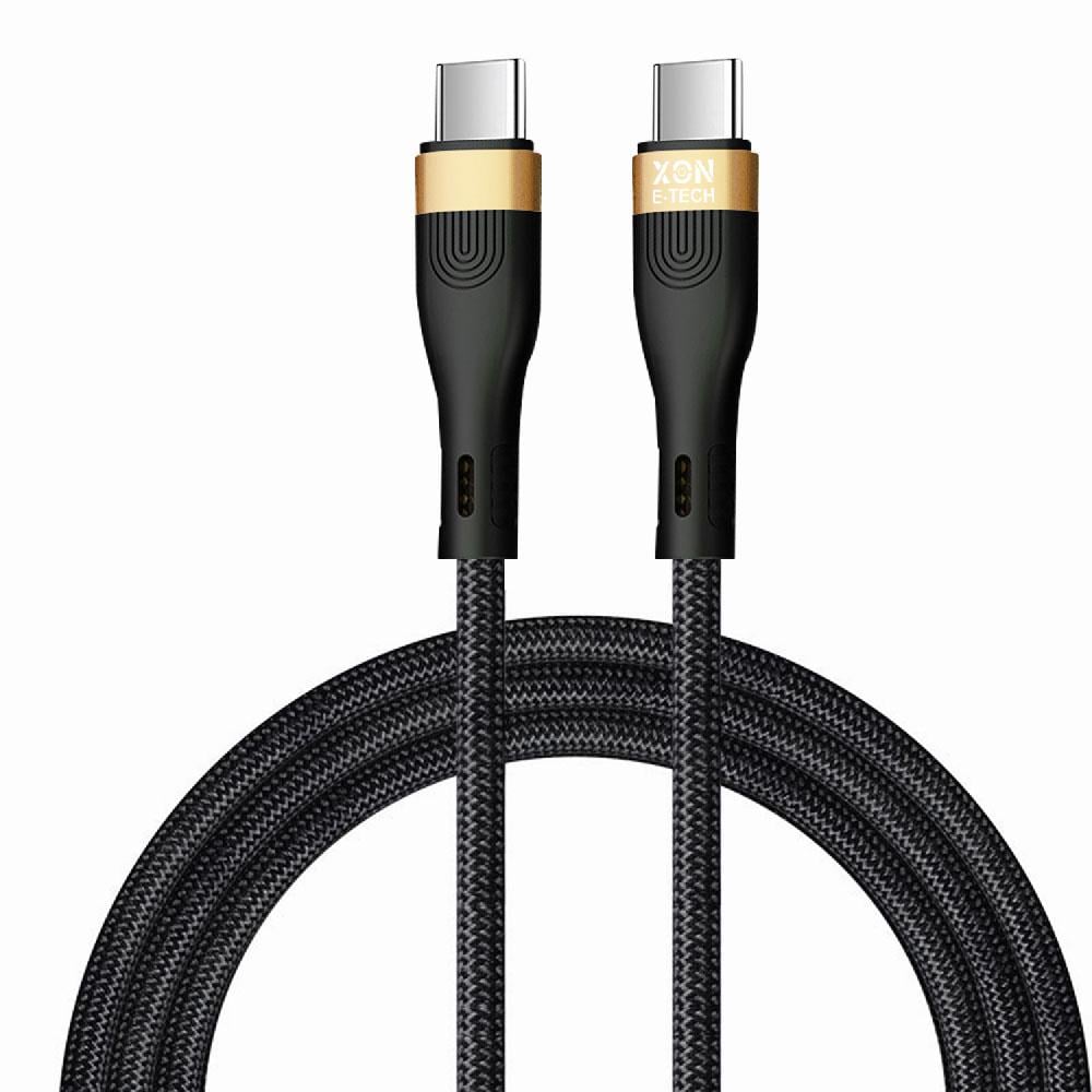 Кабель XON SmartCable MaxCharge Type-C - Type-C PD 100 Вт 1 м Чорний (SC302C1W2B 609)